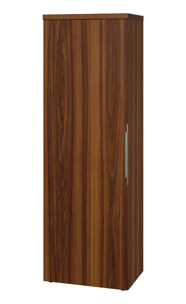 SISR 5 - 61 šatní skříň, 1-dveřová, výsuvné ramínko, levá, 1820x600x400, ořech královský